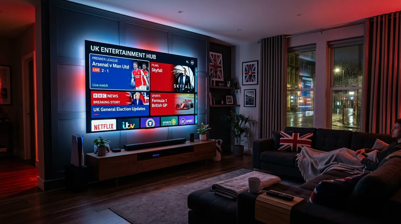 Premium IPTV Streaming in 4K UK